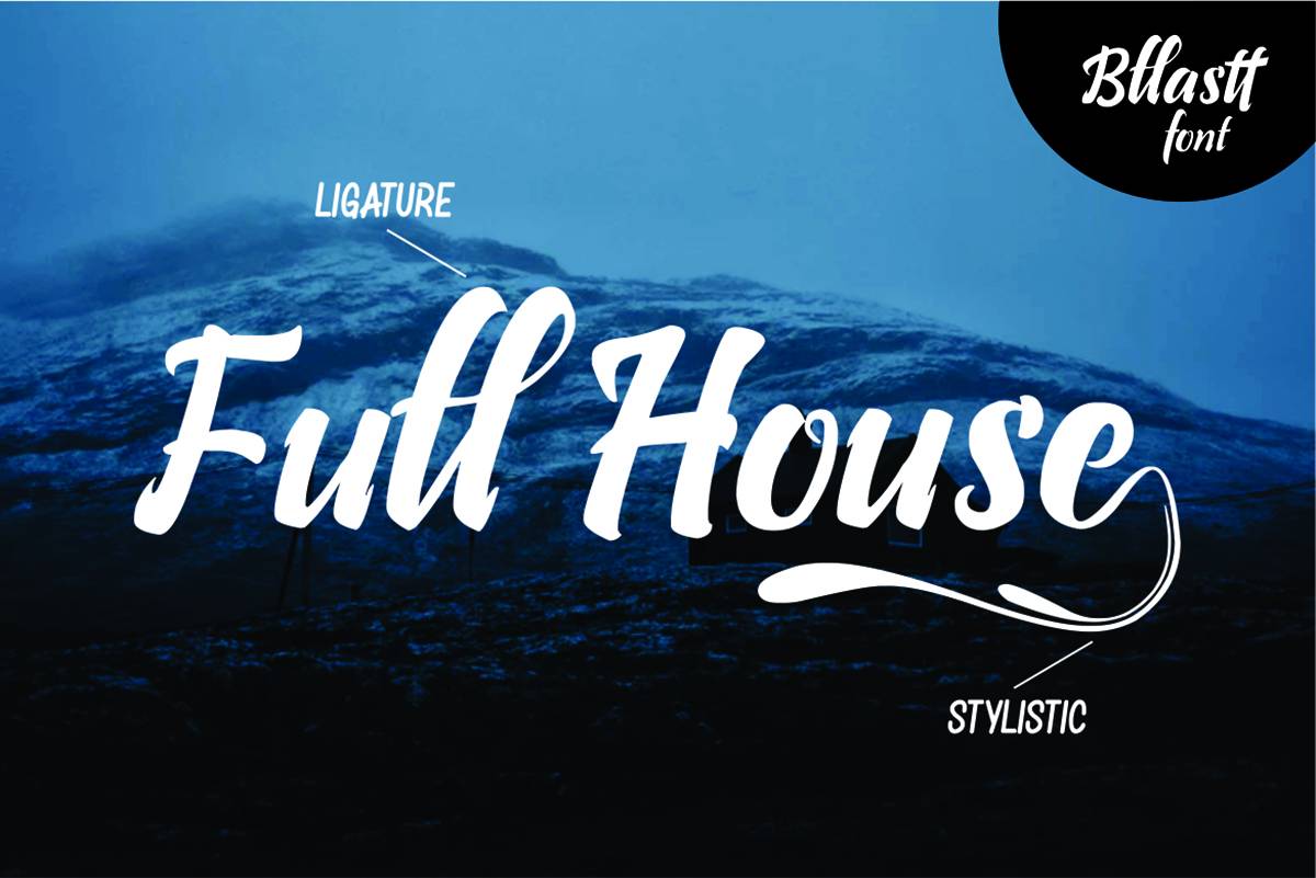 Bllastt Font sample