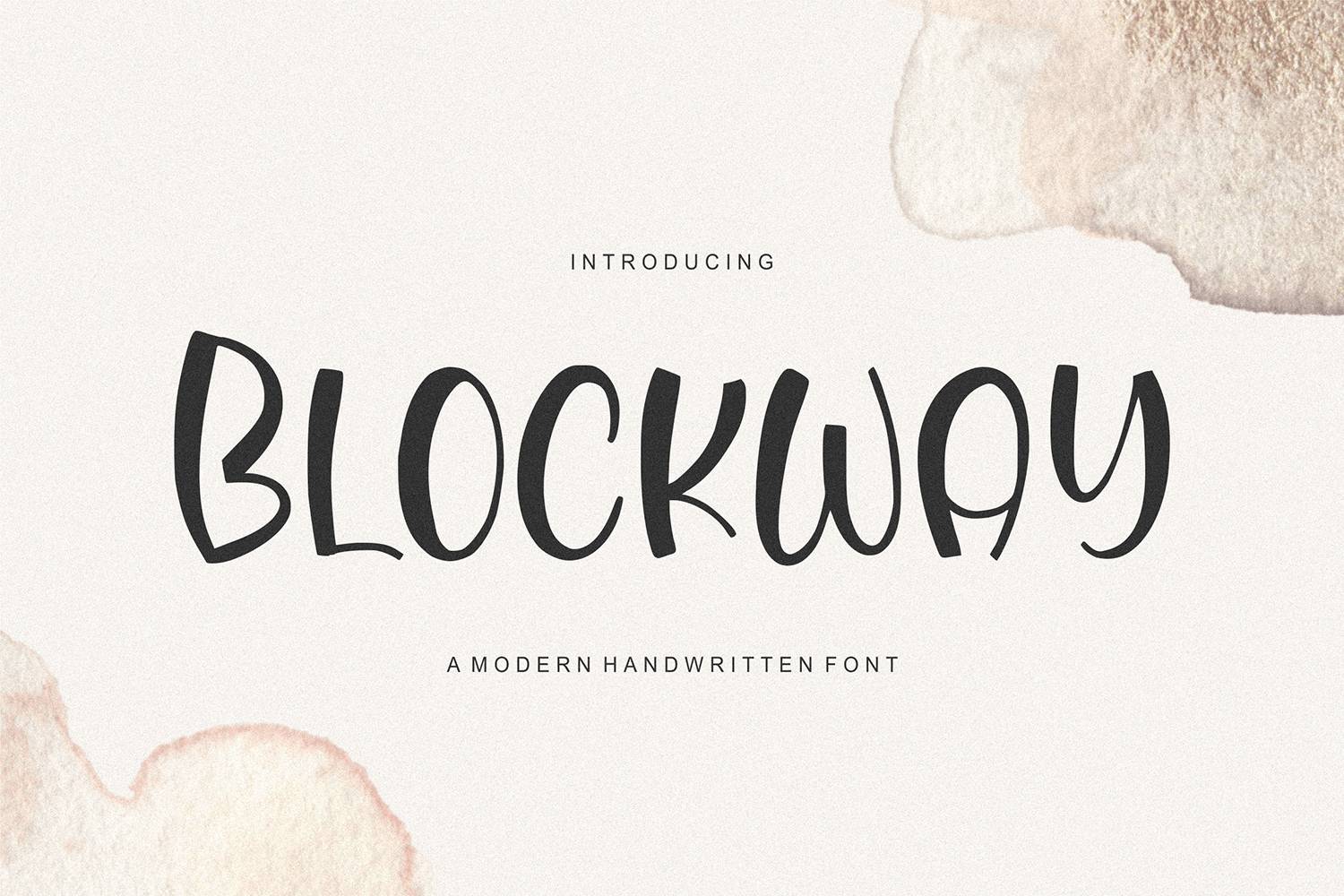 Blockway Font sample