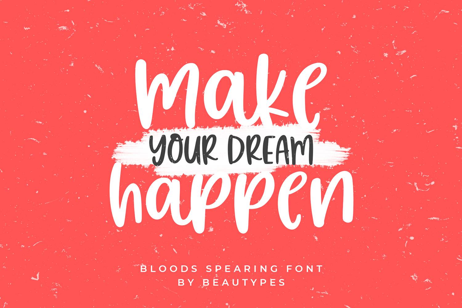Bloods Spearing Font sample