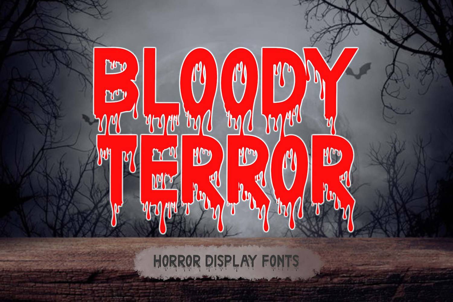 Bloody Terror Font sample