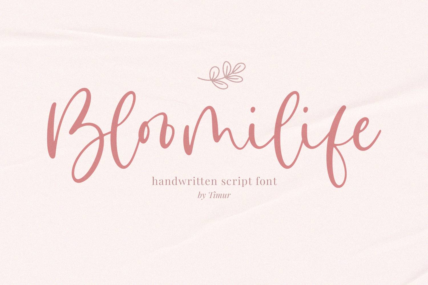 Bloomilife Font sample