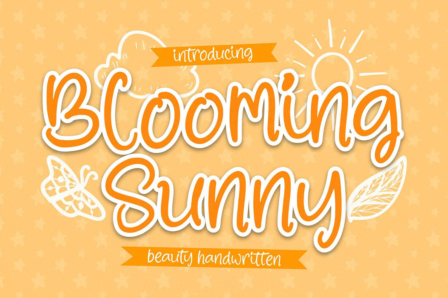 Blooming Sunny Font sample