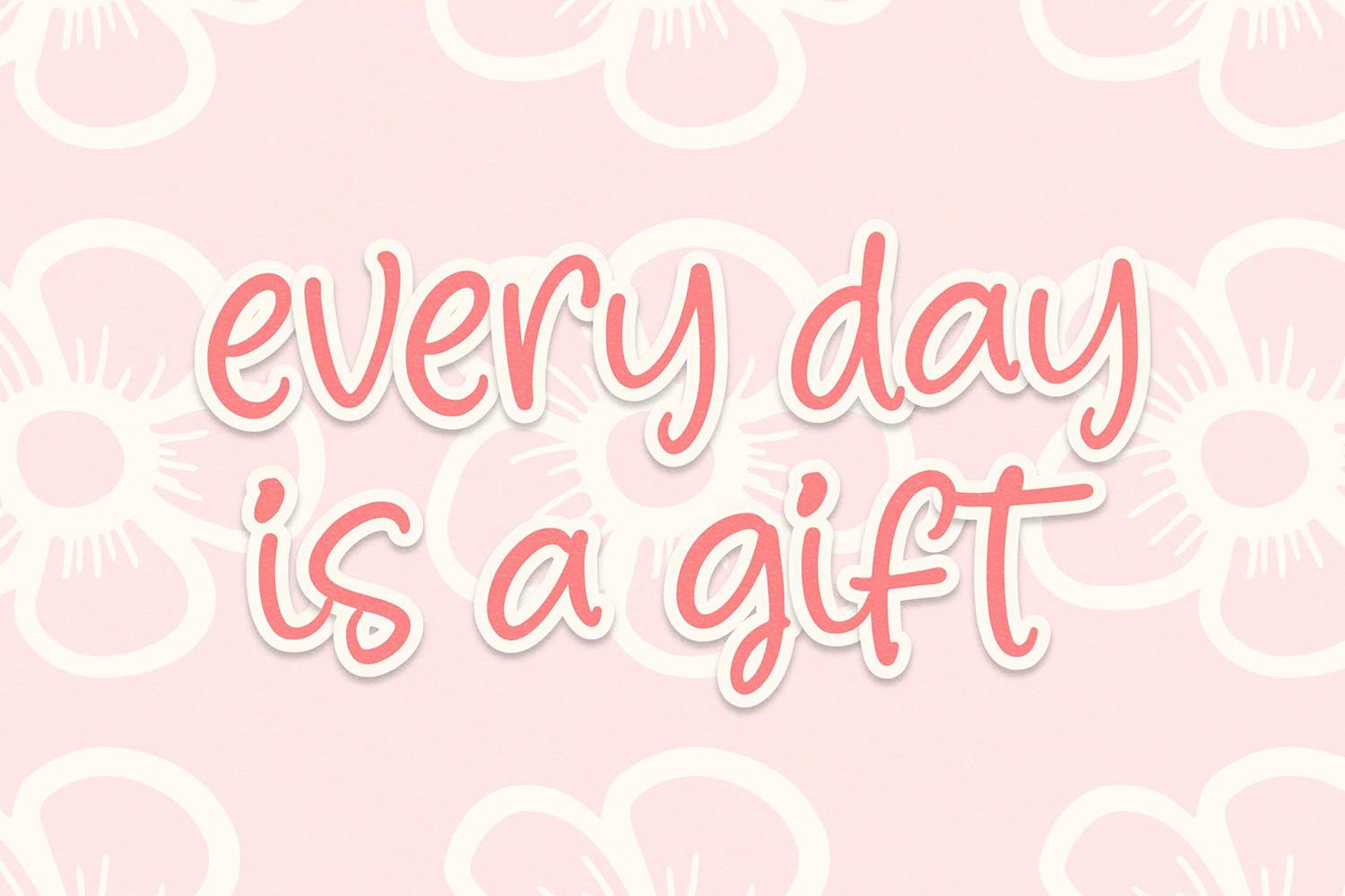 Blooming Sunny Font sample