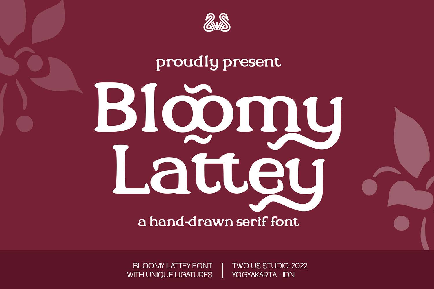 Bloomy Lattey Font sample