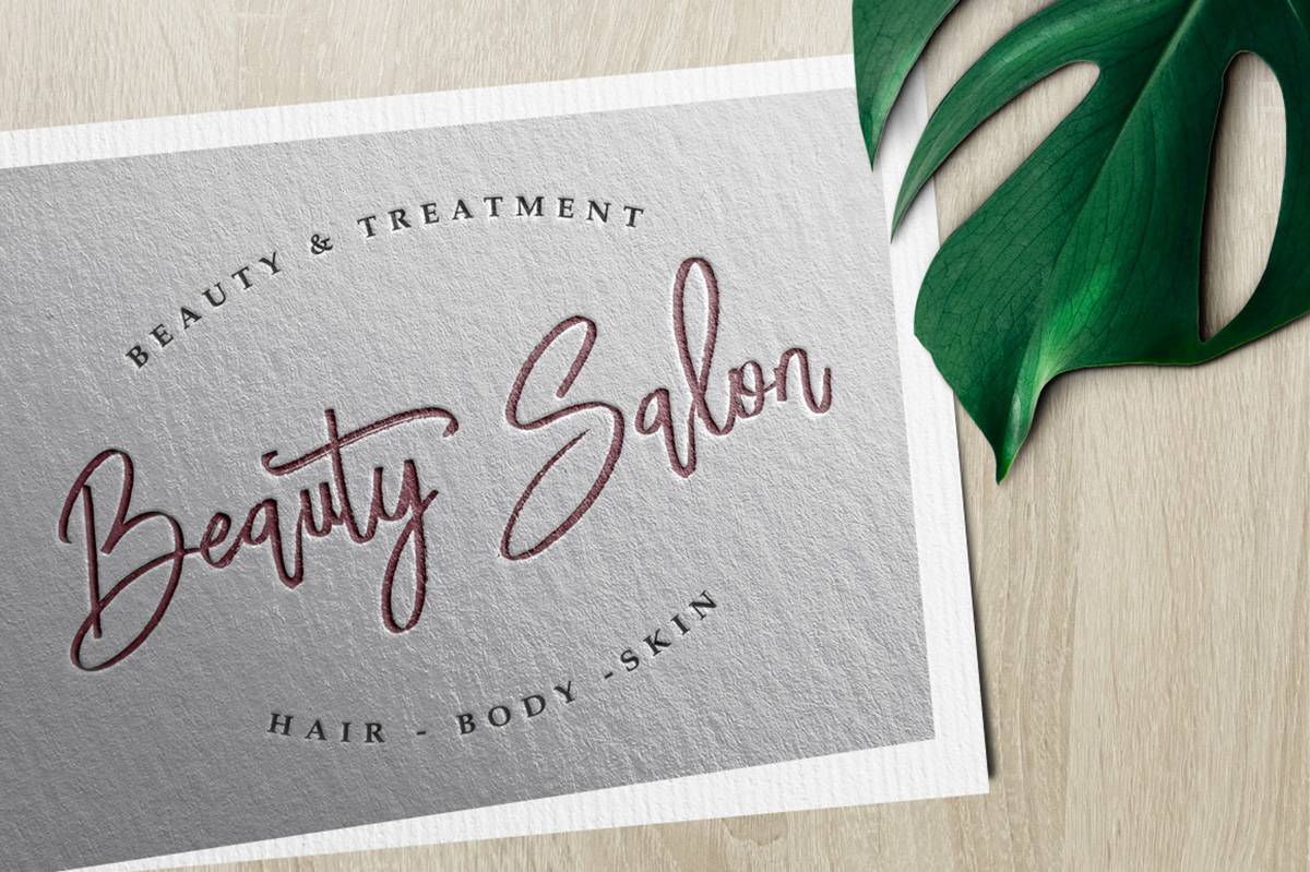 Bloomy Script Font sample