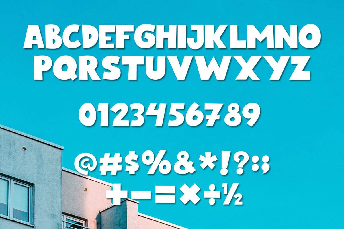 Blue Night Font sample