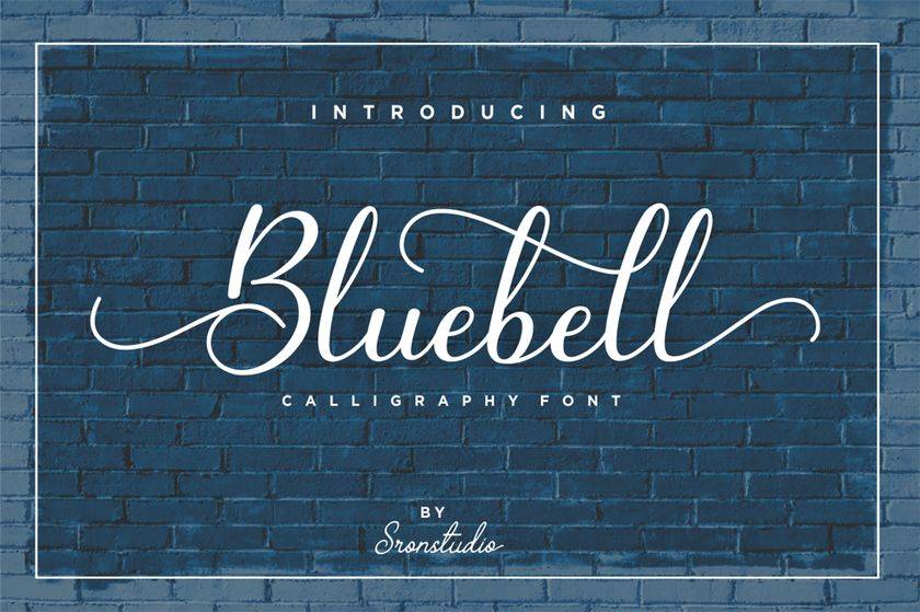 Bluebell Font sample