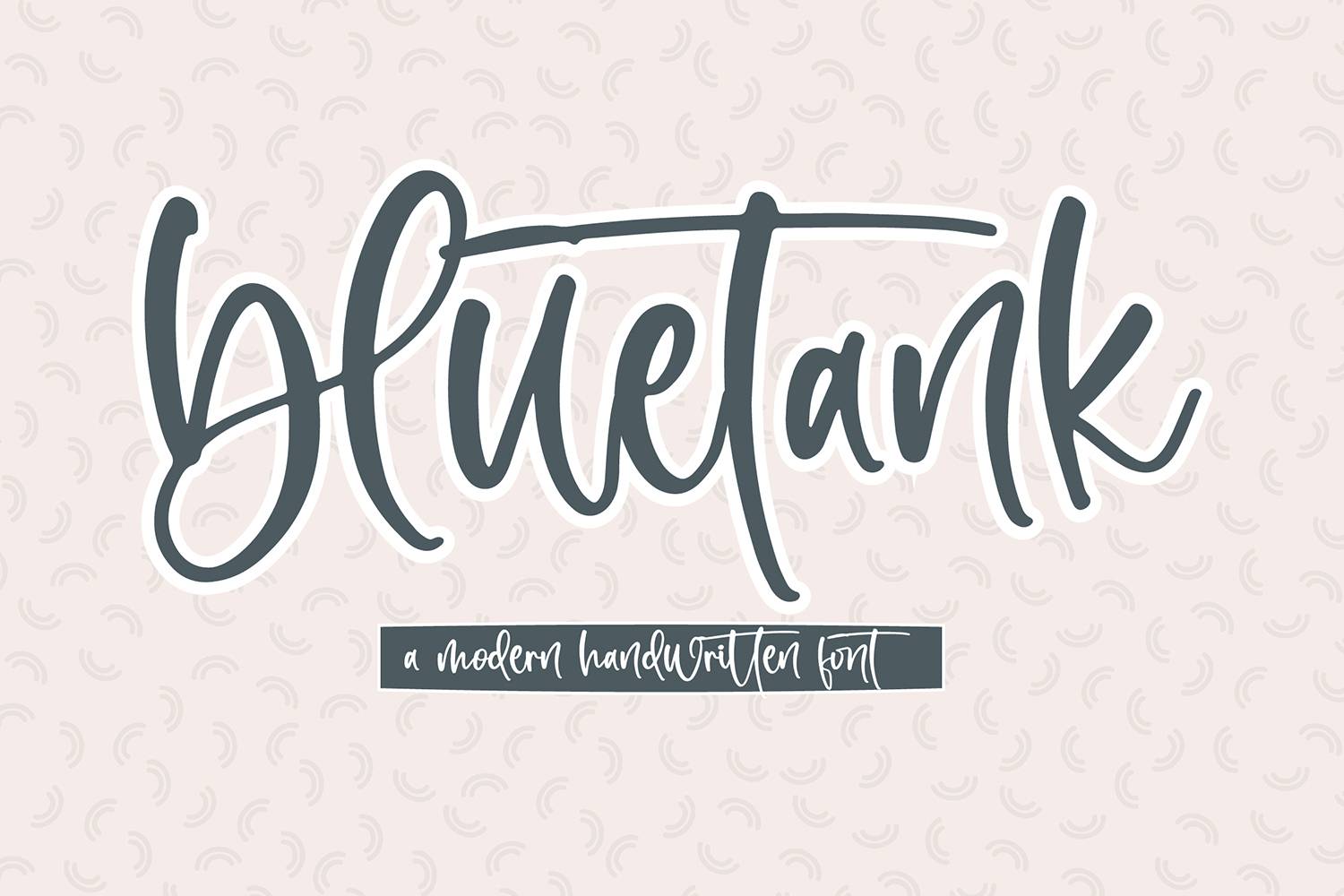 Bluetank Font sample