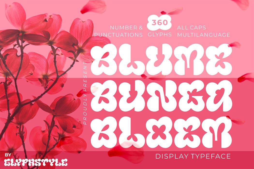 Blumebungabloem Font sample