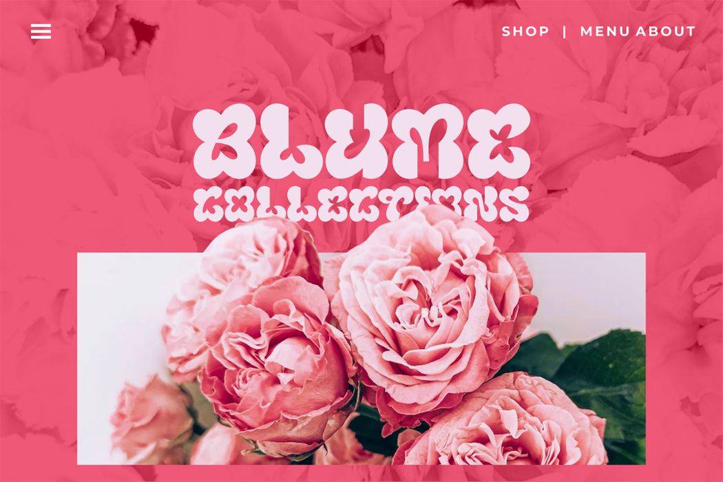 Blumebungabloem Font sample