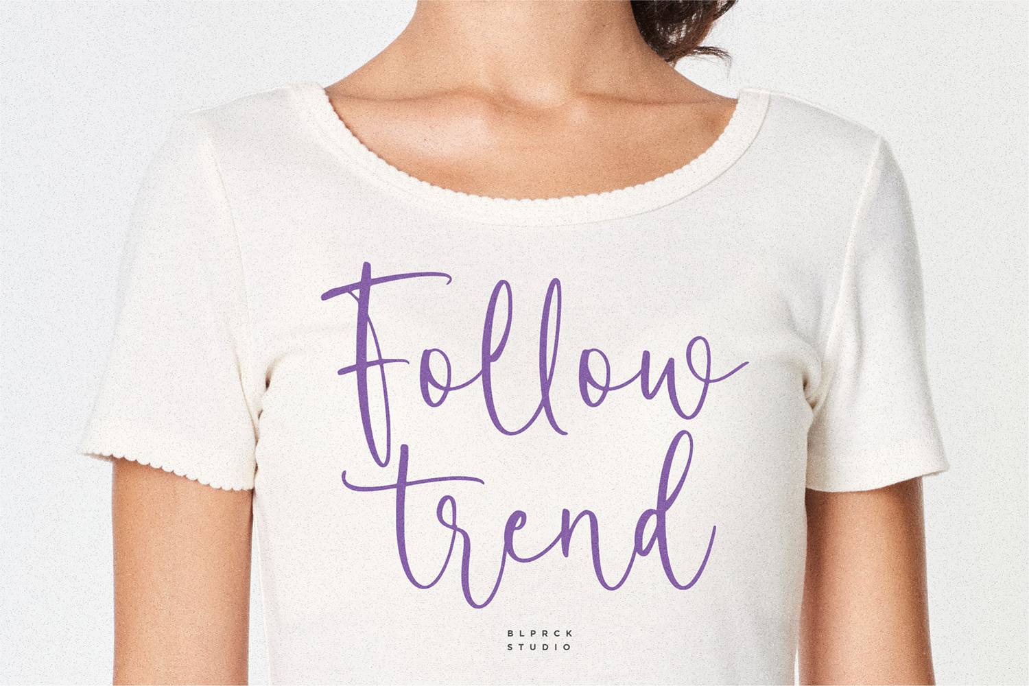 Blushing Woman Font sample