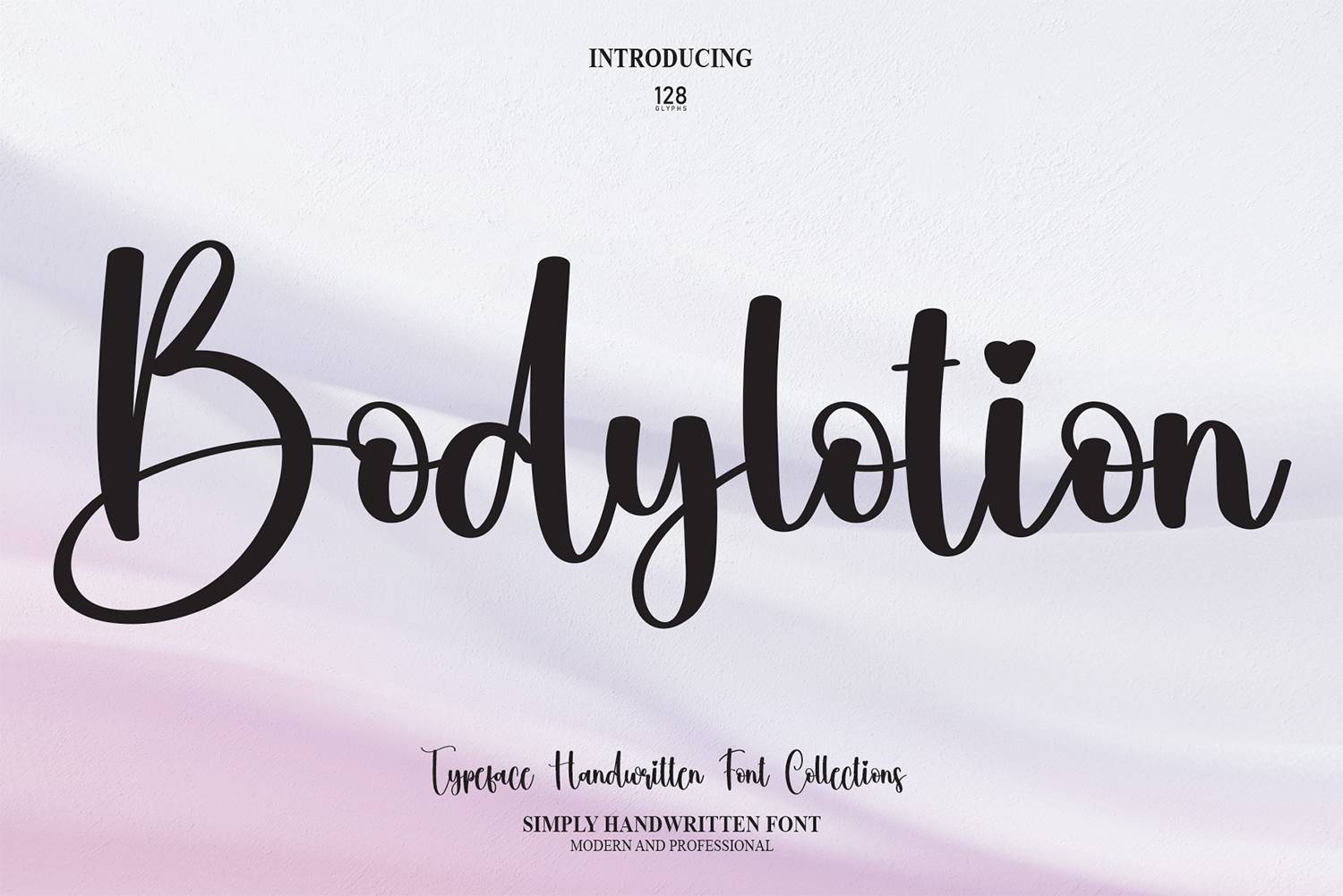 Bodylotion Font sample