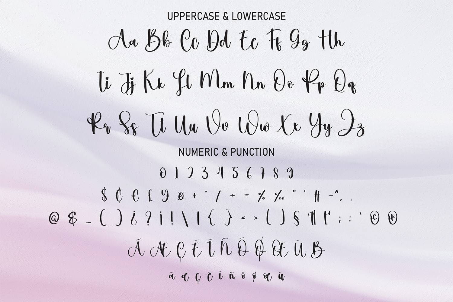 Bodylotion Font sample