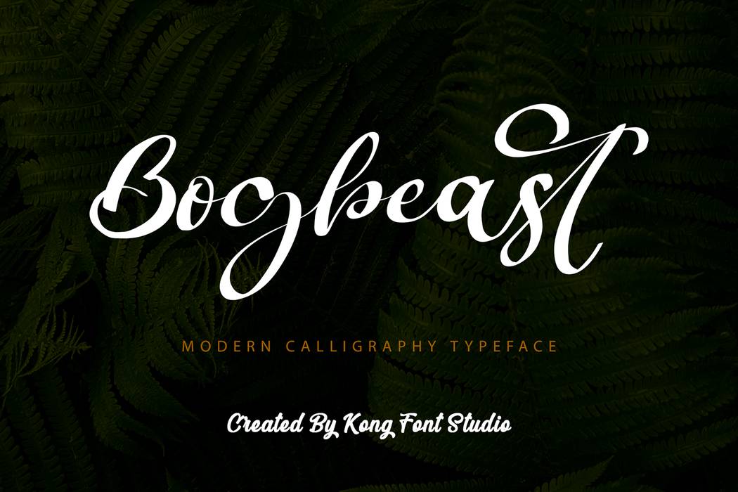 Bogbeast Font sample