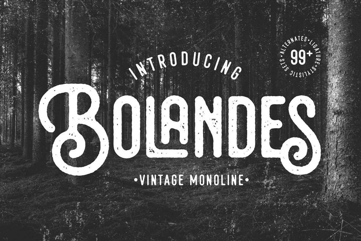 Bolandes Font sample