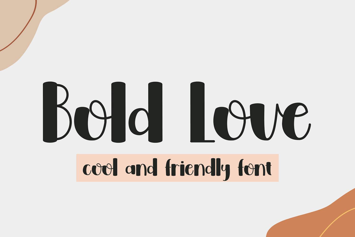 Bold Love Font sample