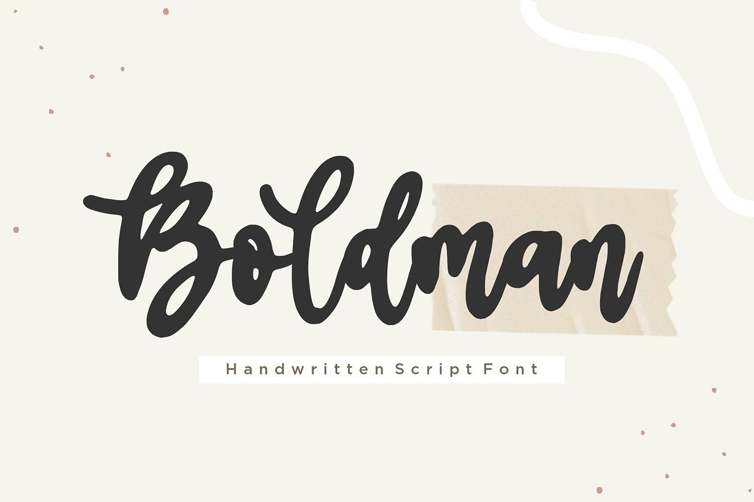 Boldman Font sample