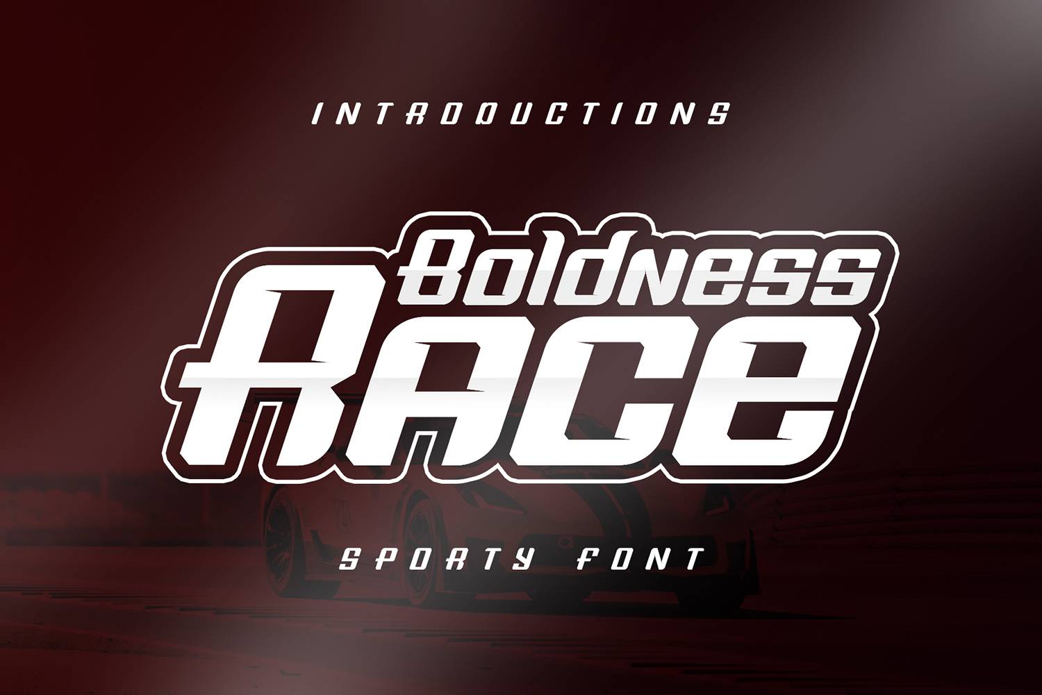 Boldness Race Font sample