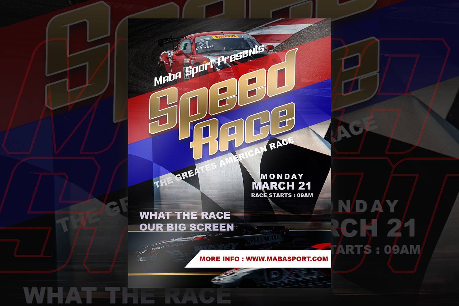 Boldness Race Font sample