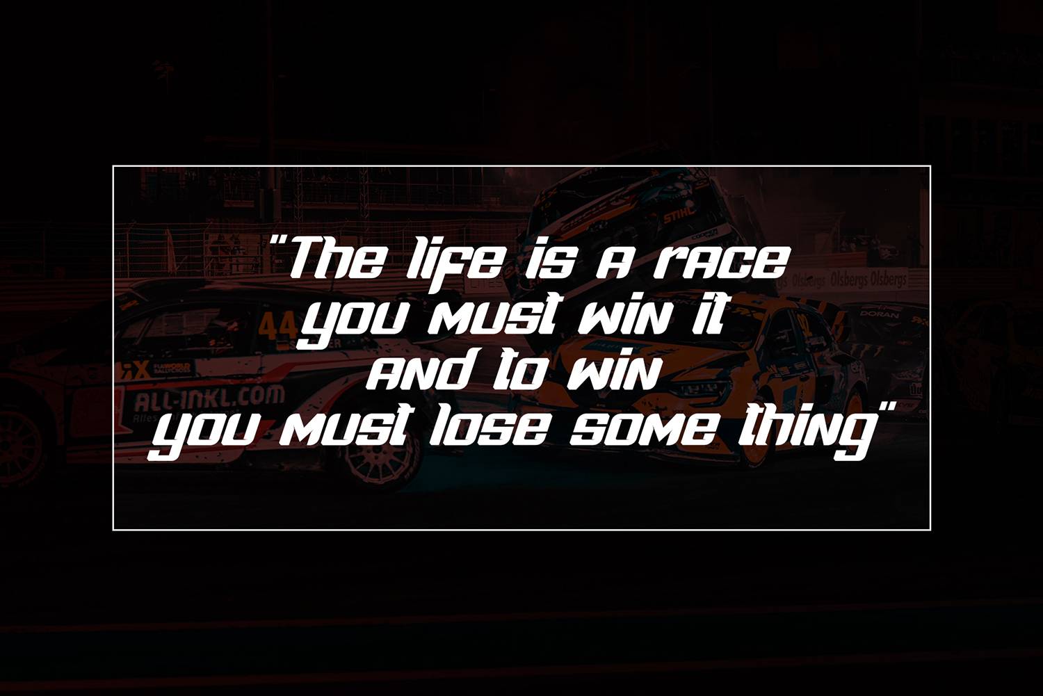 Boldness Race Font sample