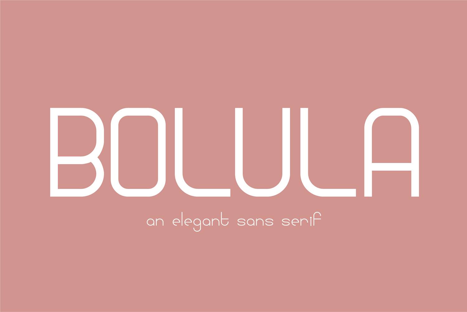 Bolula Font sample