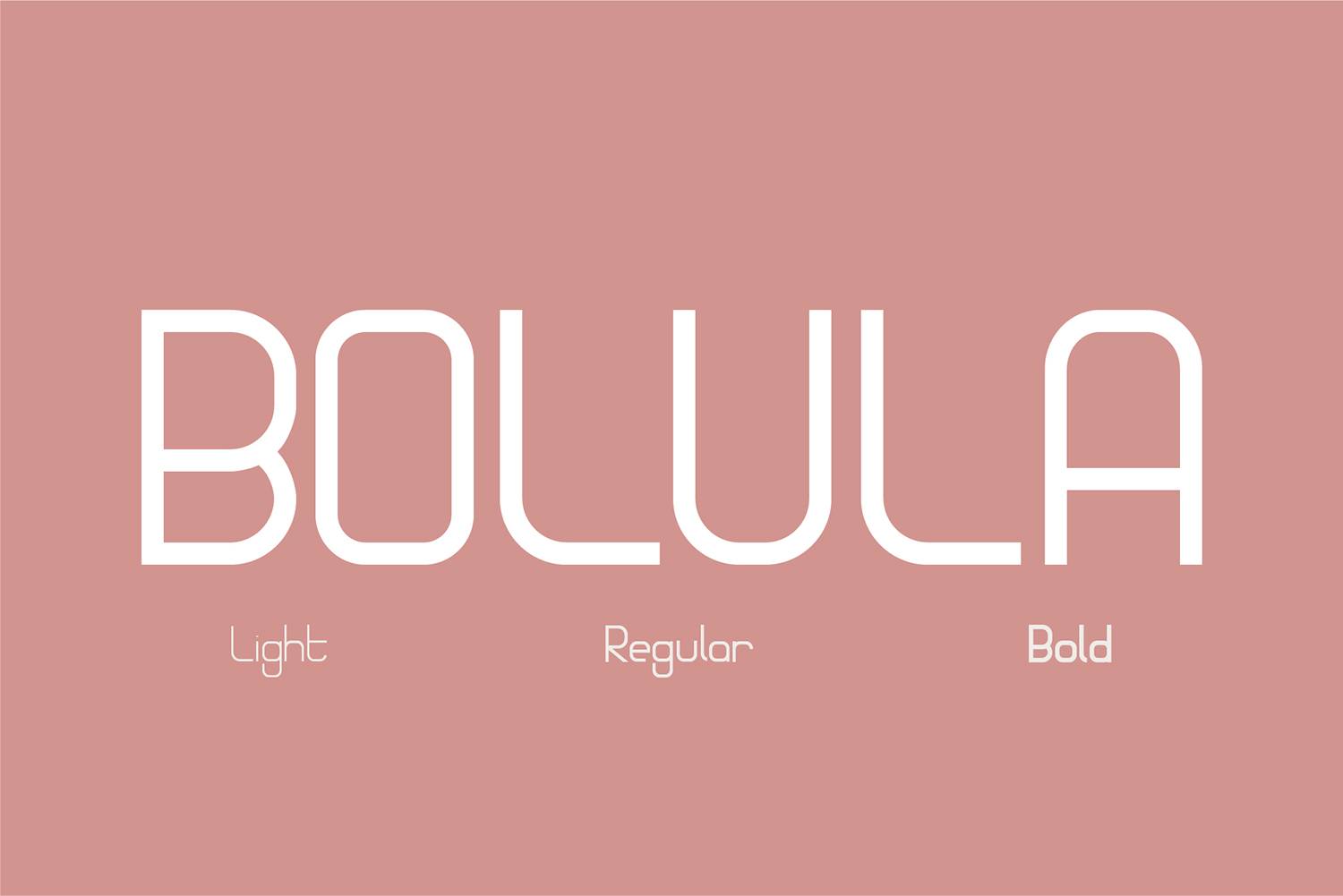 Bolula Font sample