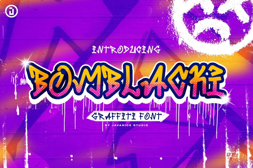 Bomblacki Font sample