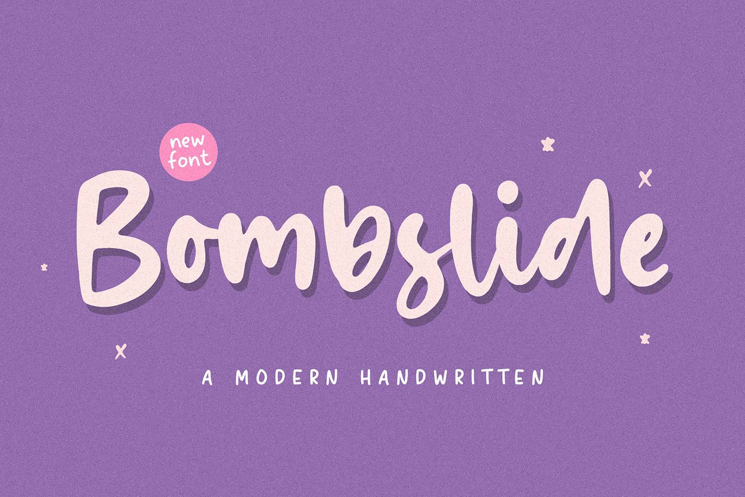 Bombslide Font sample