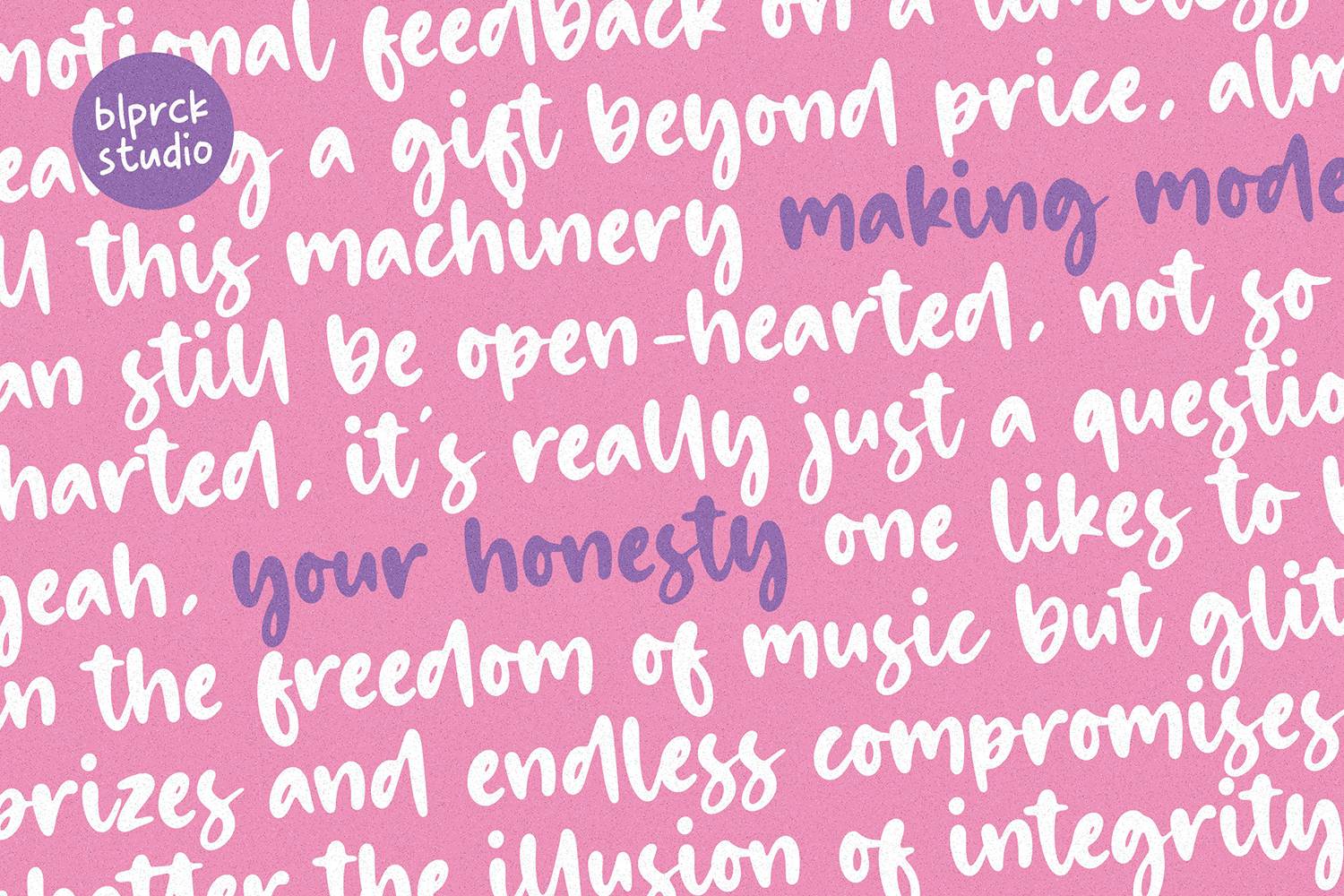 Bombslide Font sample