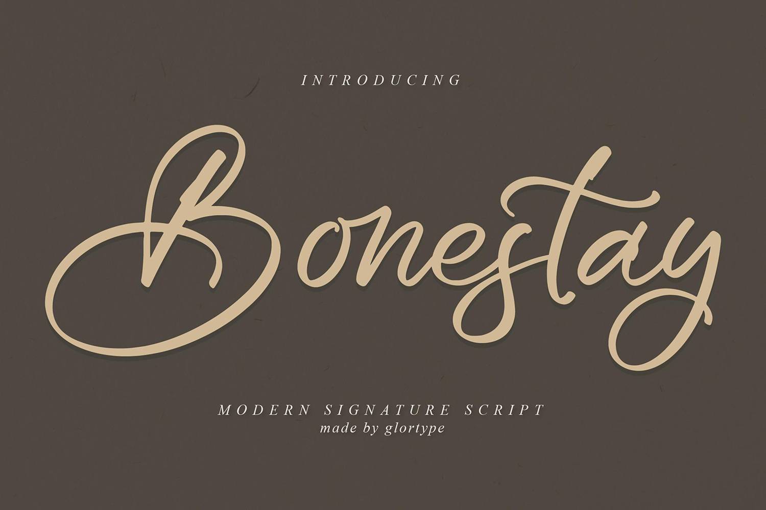 Bonestay Font sample