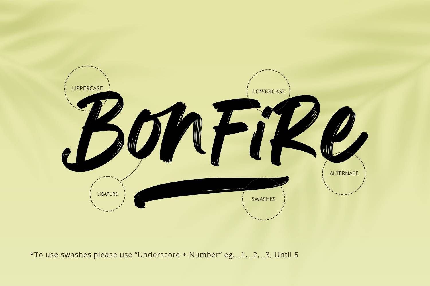 Bonfire Font sample