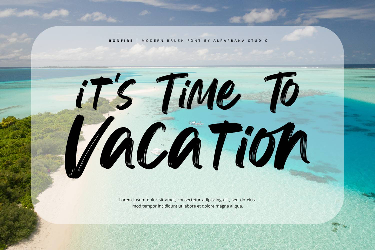 Bonfire Font sample
