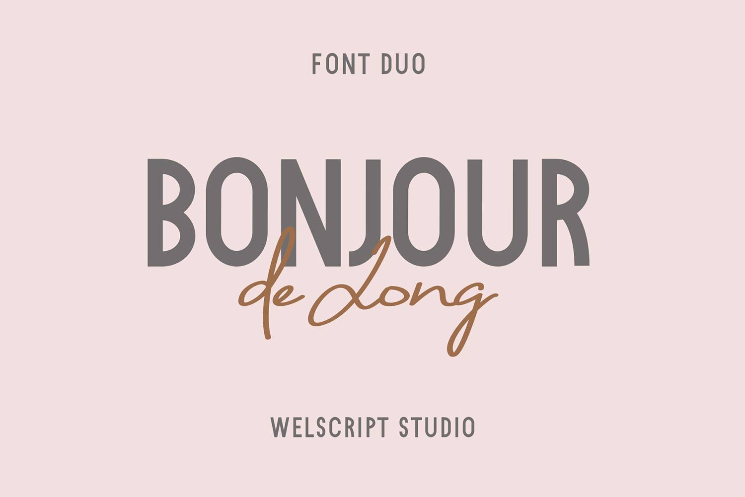 Bonjour de Jong Font sample