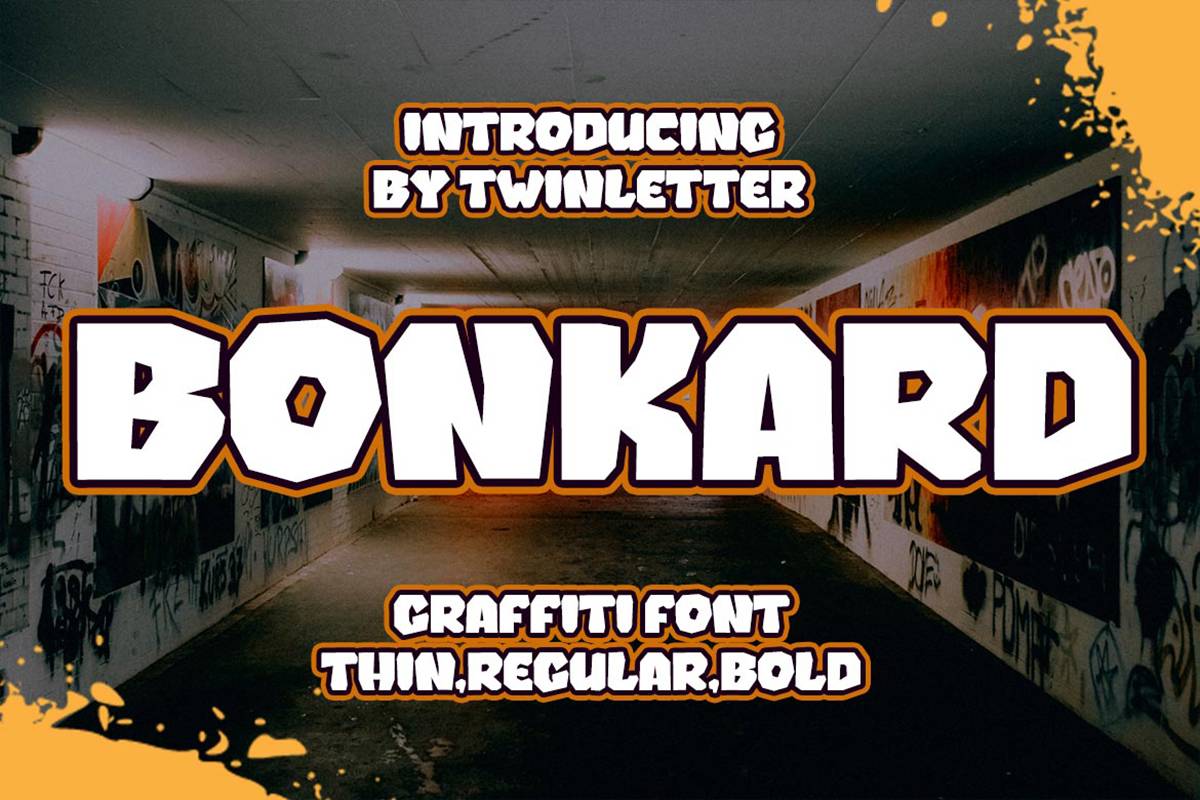 Bonkard Font sample