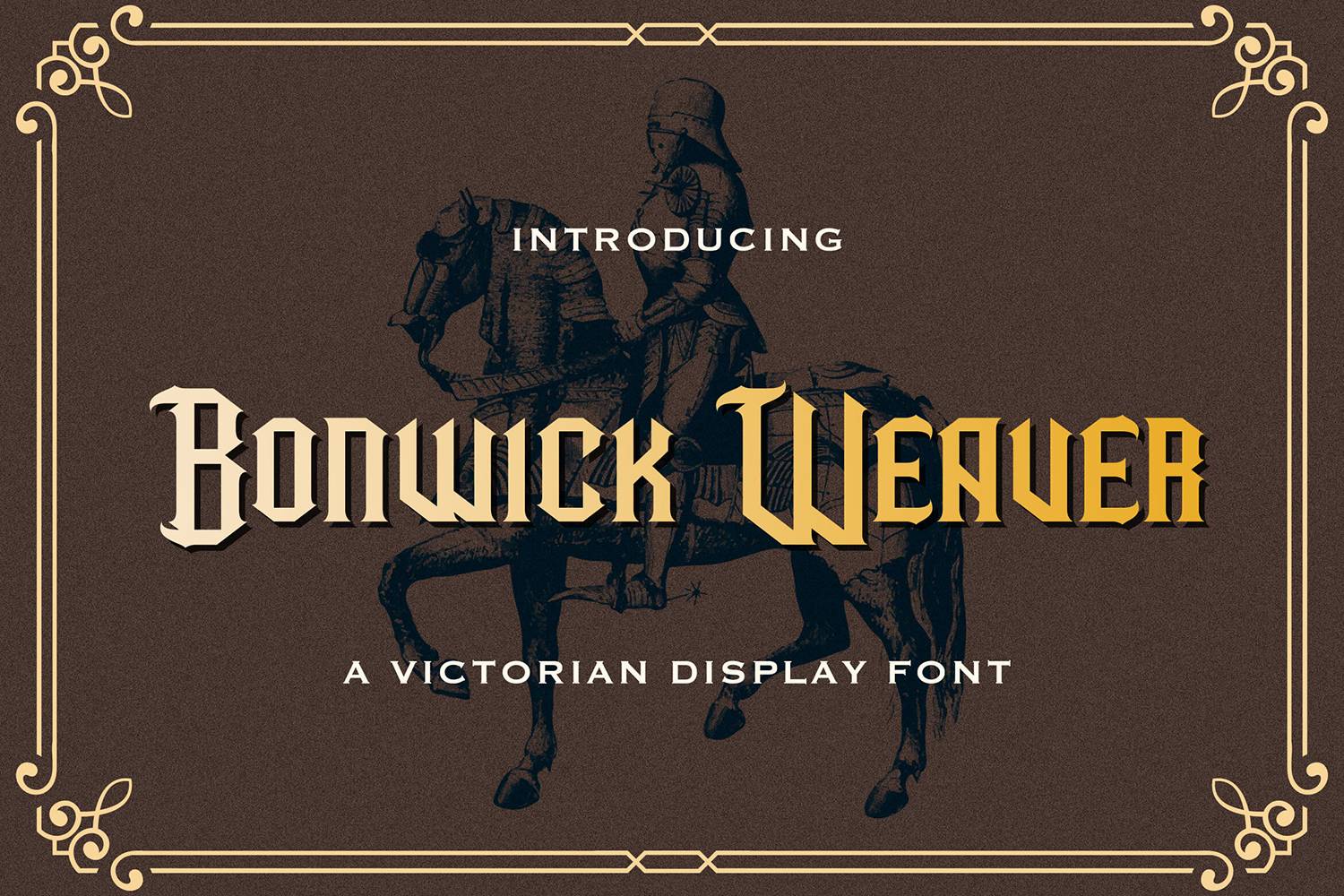 Bonwick Weaver Font sample