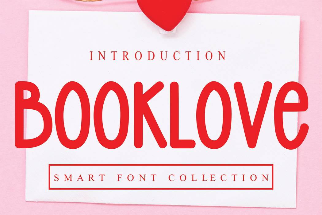 Booklove Font sample