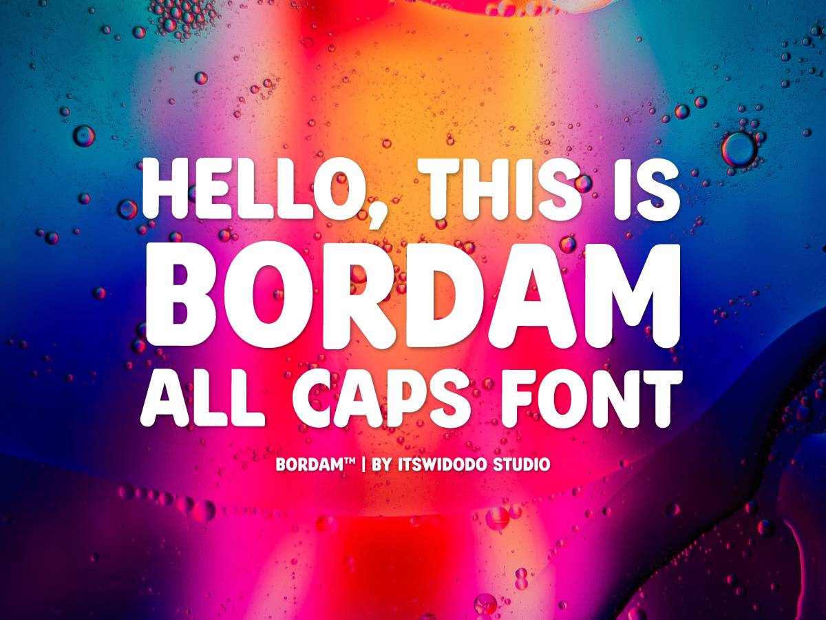 Bordam Font sample