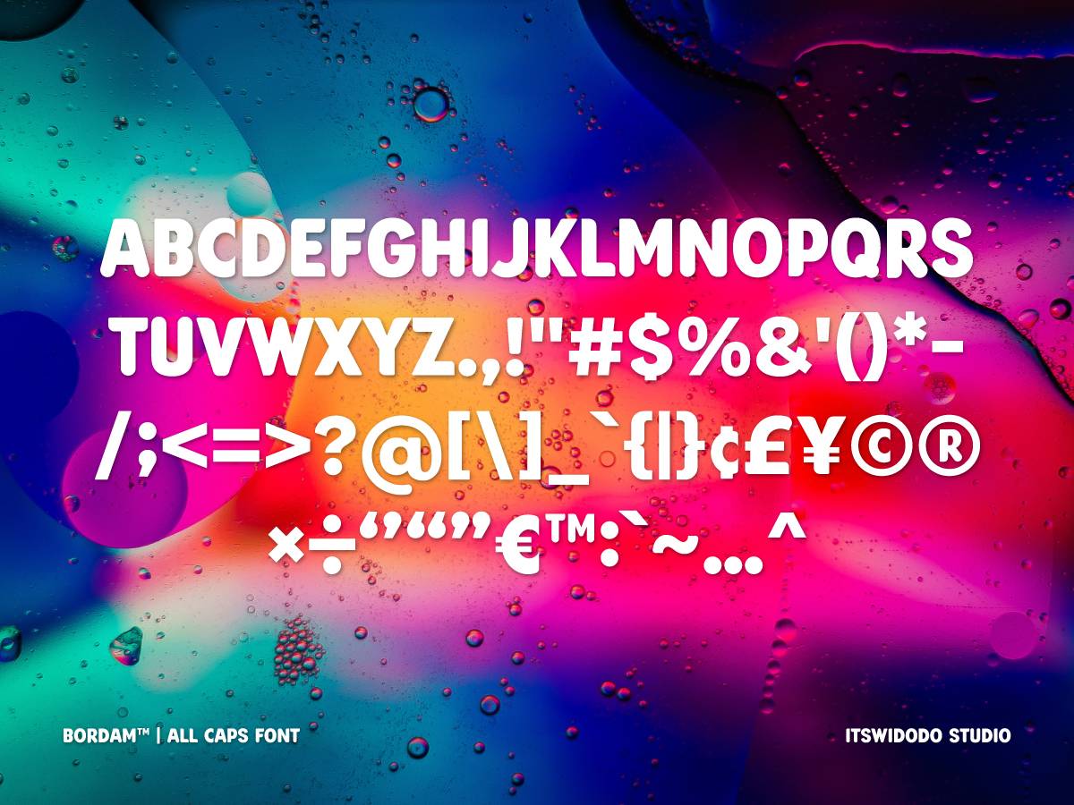 Bordam Font sample