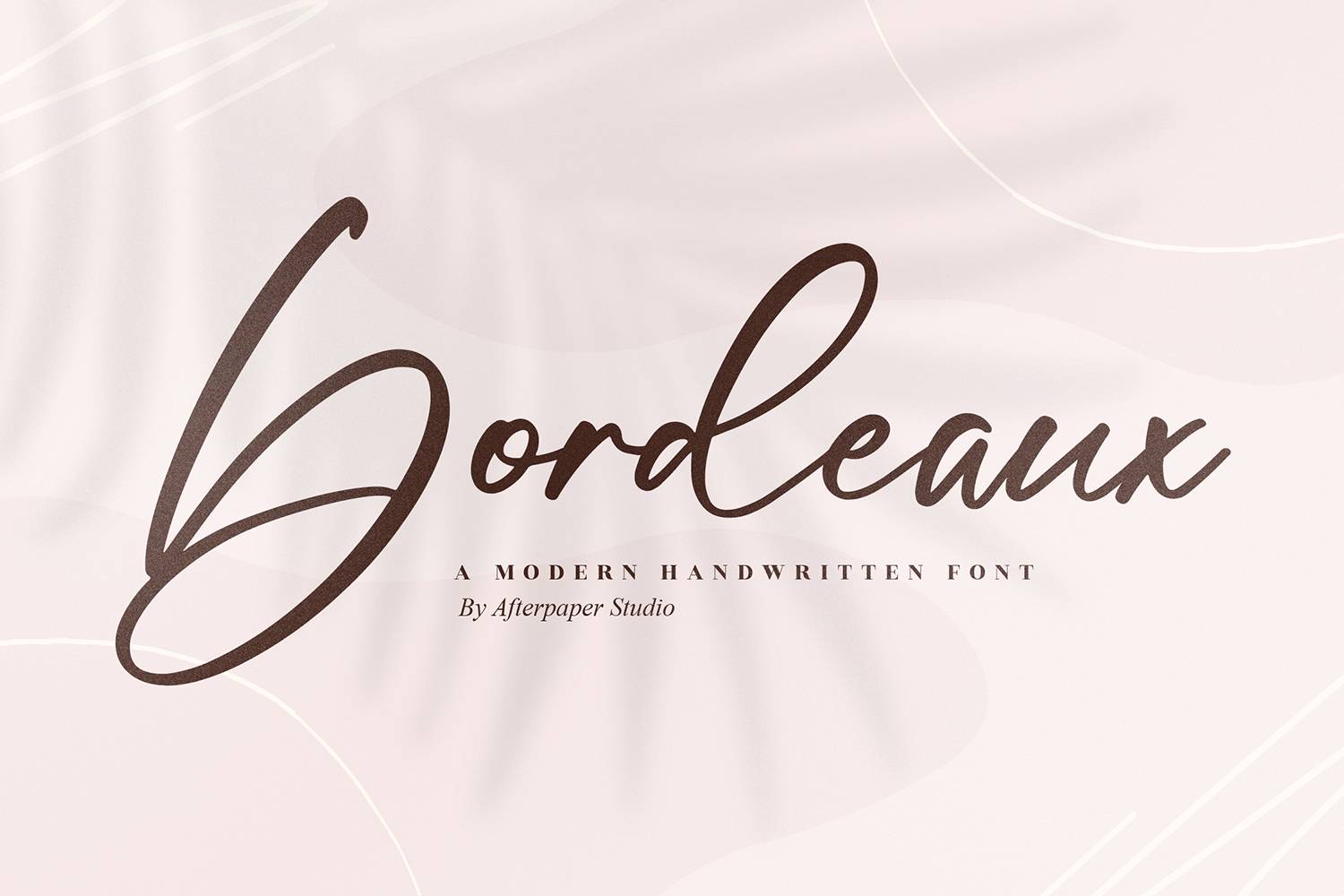 Bordeaux Font sample