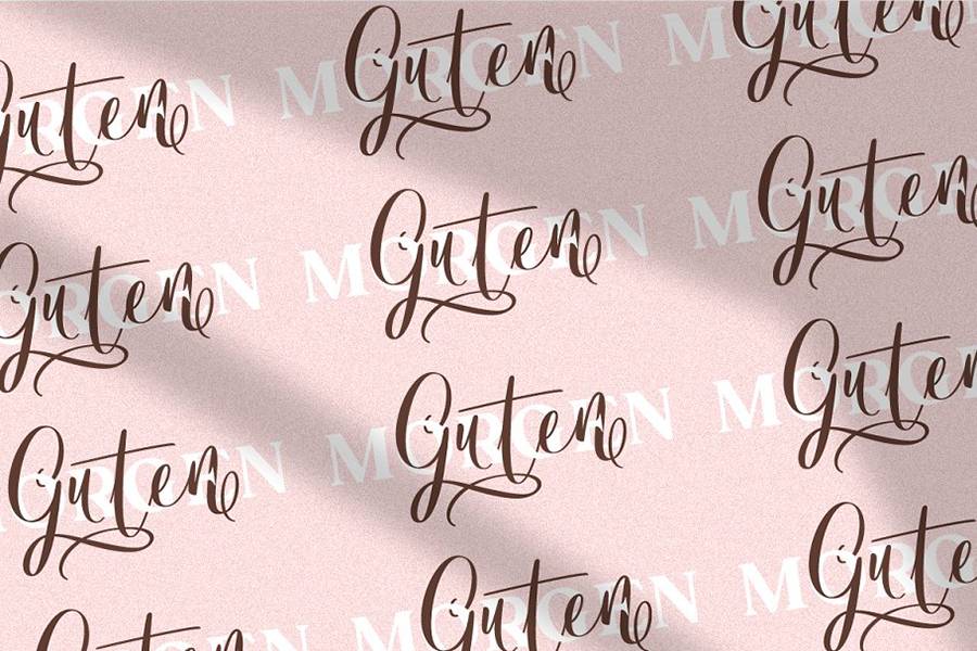 Bordellia Script Lettering Font sample