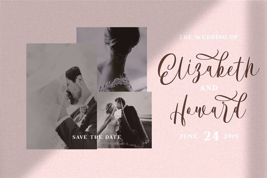 Bordellia Script Lettering Font sample