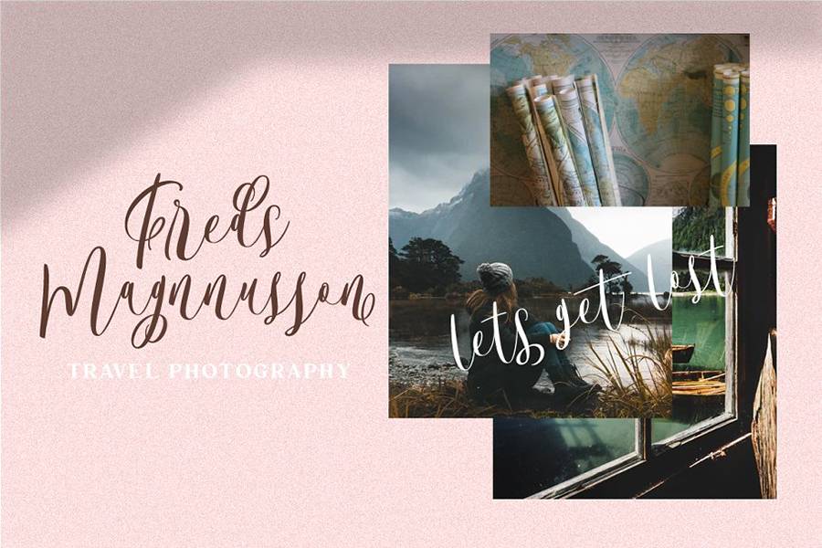 Bordellia Script Lettering Font sample