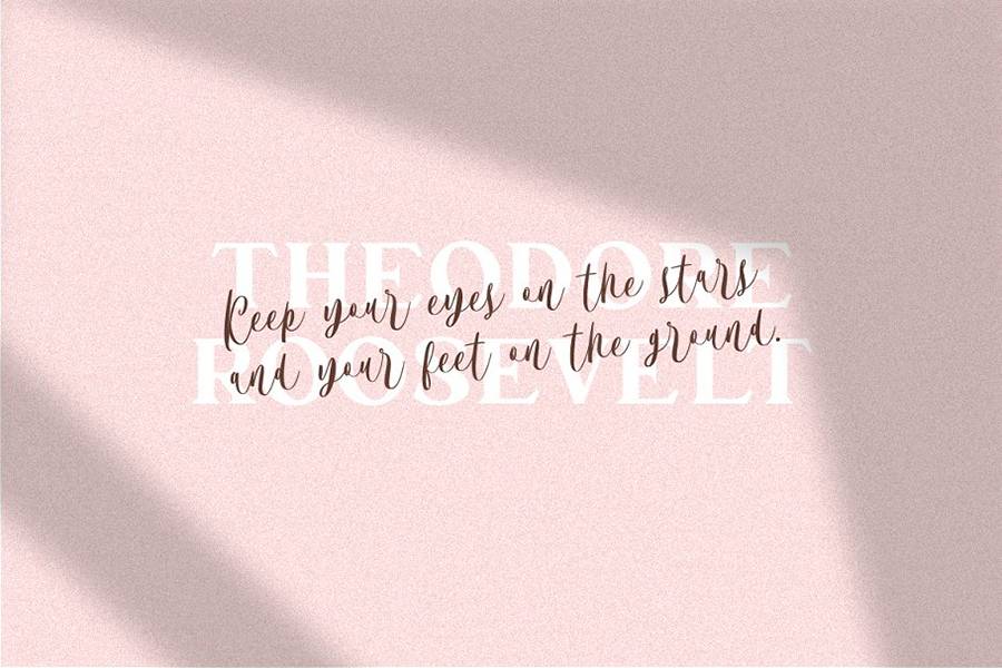 Bordellia Script Lettering Font sample