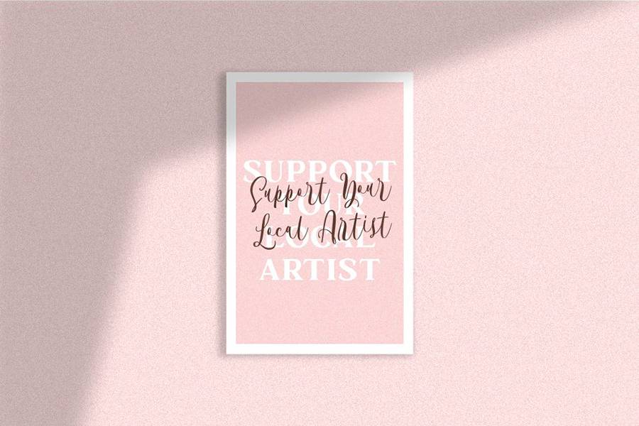 Bordellia Script Lettering Font sample