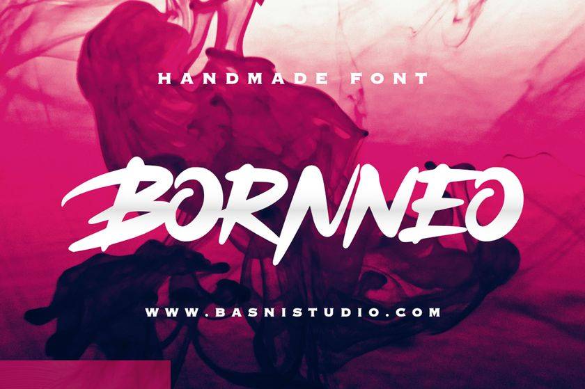 Bornneo Font sample