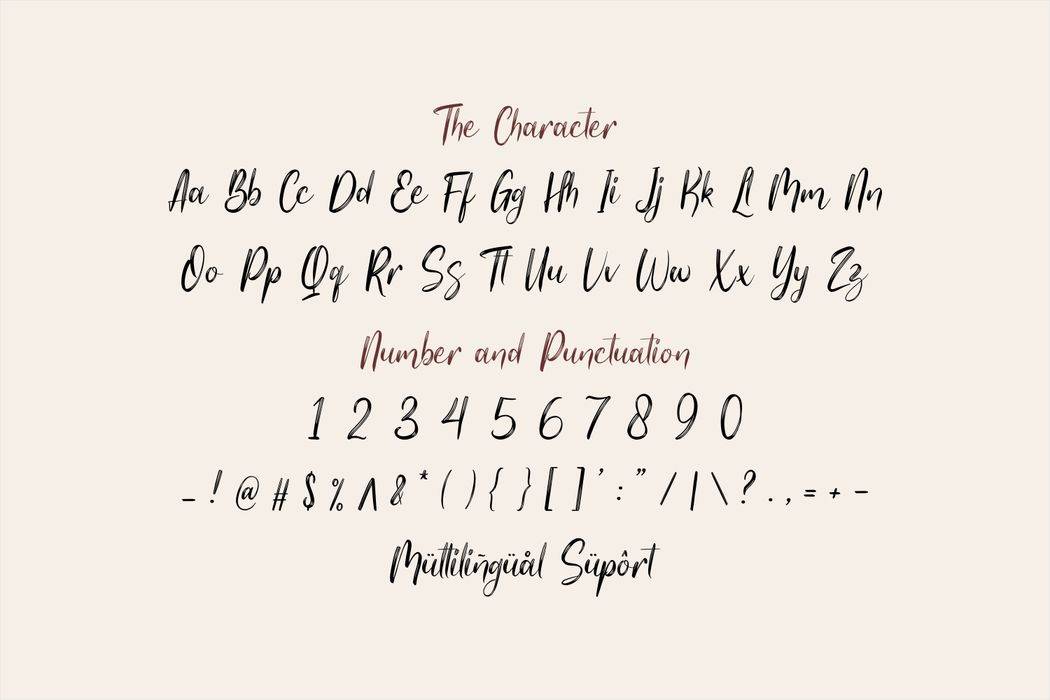 Bostime Font sample