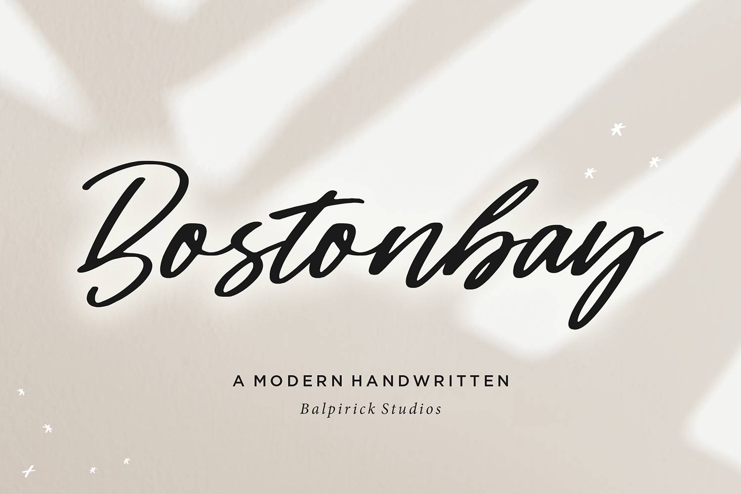 Bostonbay Font sample