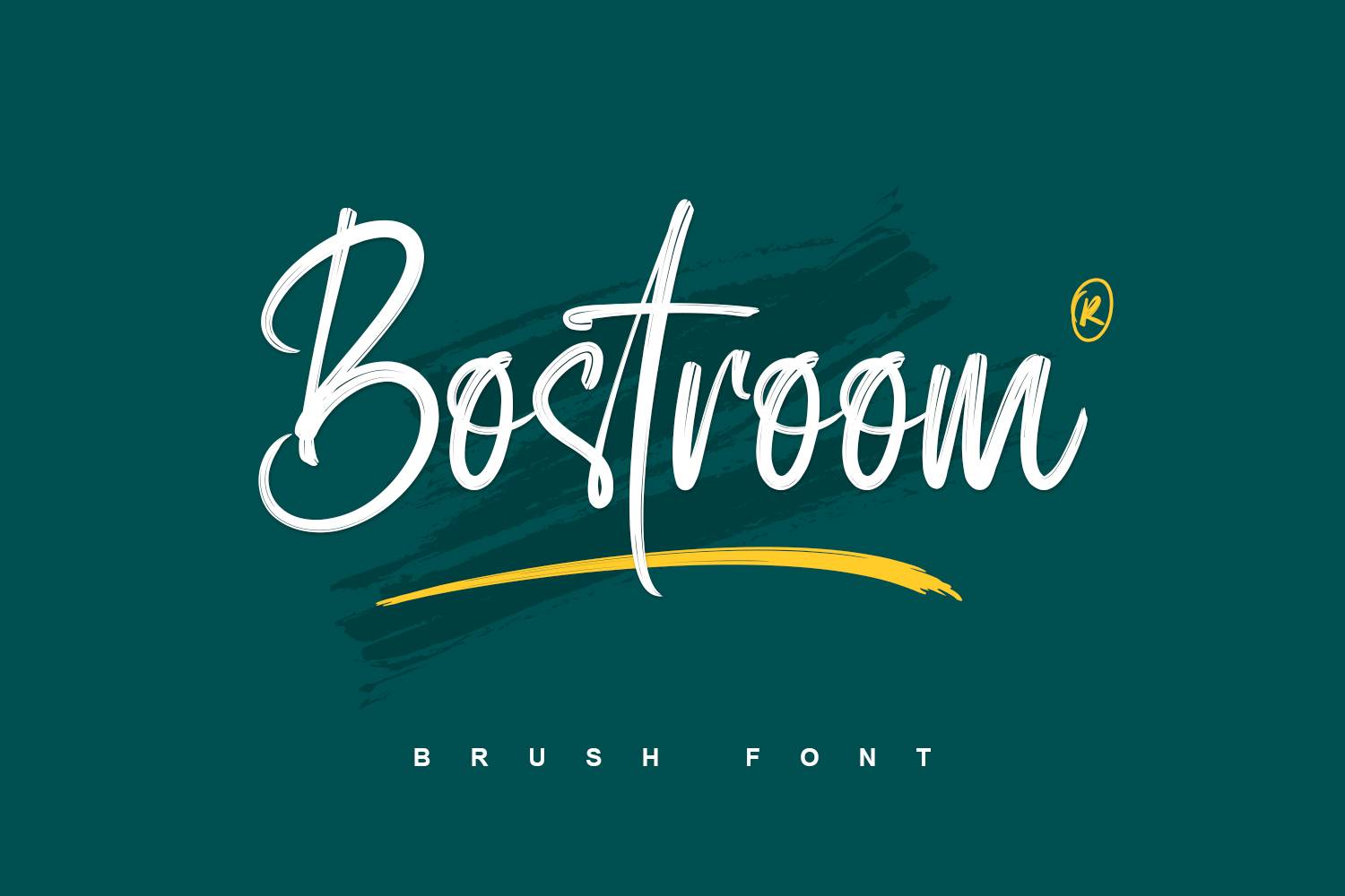Bostroom Font sample