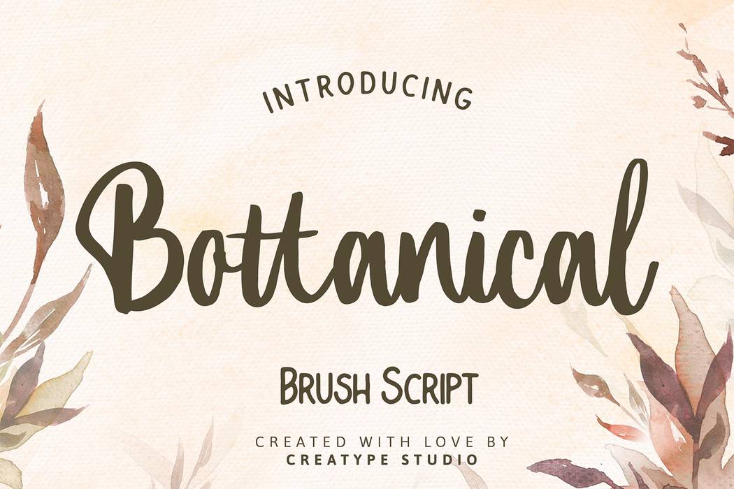 Bottanical Font sample