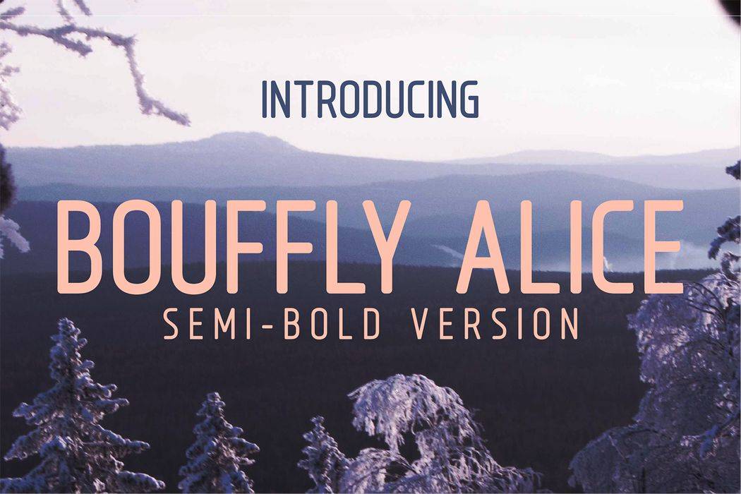 Bouffly Alice Font sample